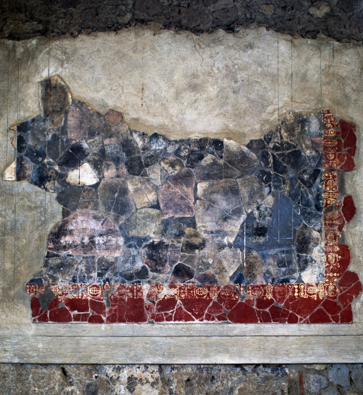 Fresko, Villa Arianna, Stabiae, Kampanien, Italien, Römische Zivilisation, 2. Jahrhundert v. Chr. (Detail) von Benjamin Baud