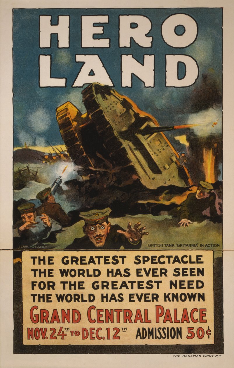 Hero Land Poster, New York, New York von Unbekannt