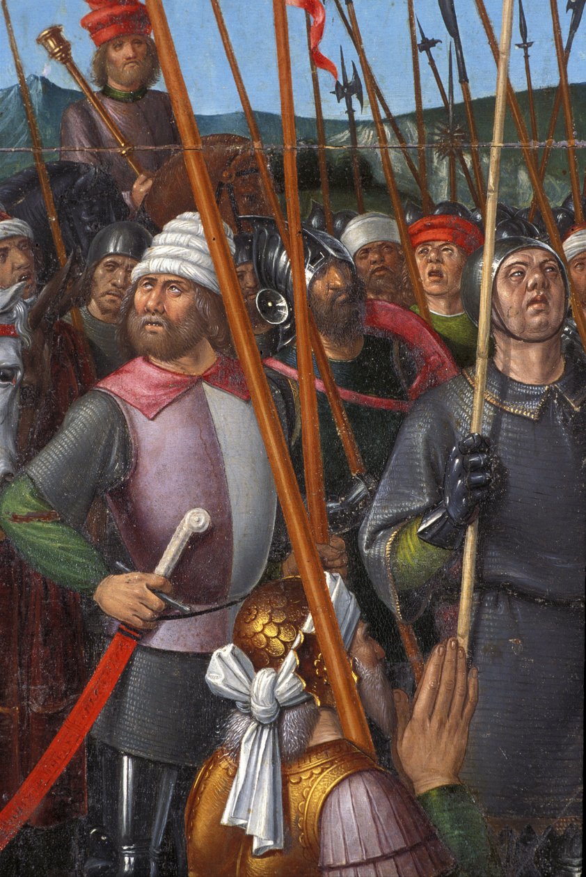 Indre & Loire N* 174 - Schloss Loches - Detail des Altars der Kreuzigung - Schule von Jean Fouquet - 1485 - von Unbekannt