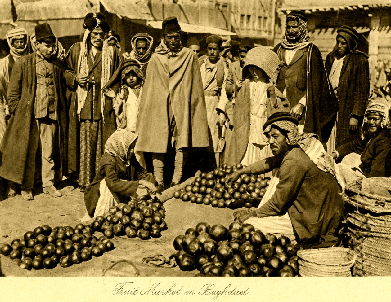 Irak - Obstmarkt in Bagdad von Unbekannter Künstler