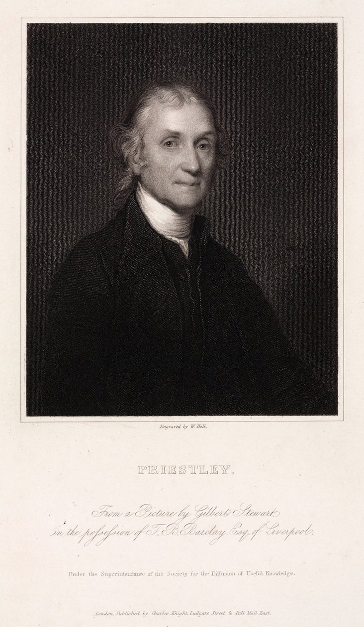 Joseph Priestley, englisch-amerikanischer Theologe und Chemiker, ca. 1800 von Unbekannt