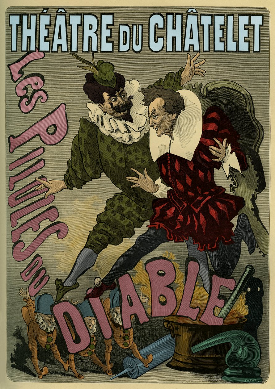 Les Pilules du Diable - Plakat zur Werbung für Féerie von Unbekannter Künstler