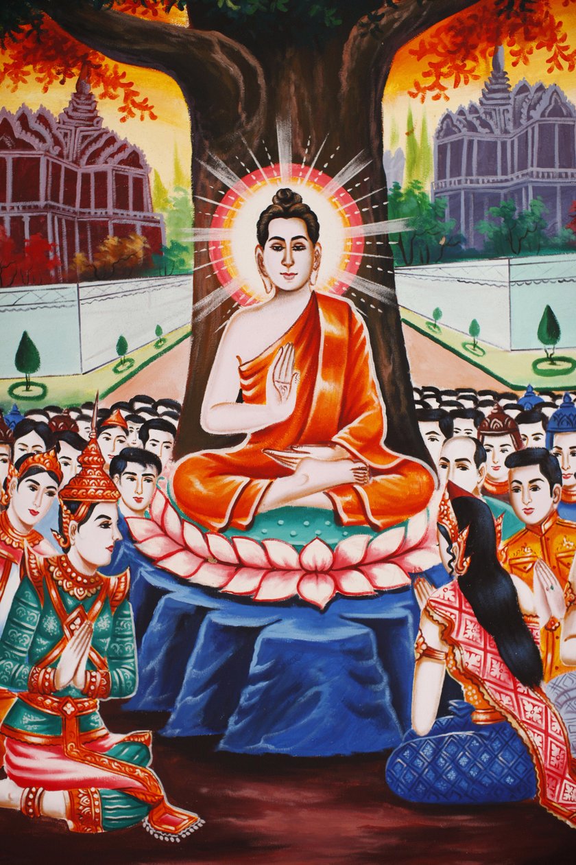 Leben des Buddha, Siem Reap, Kambodscha von Unbekannt