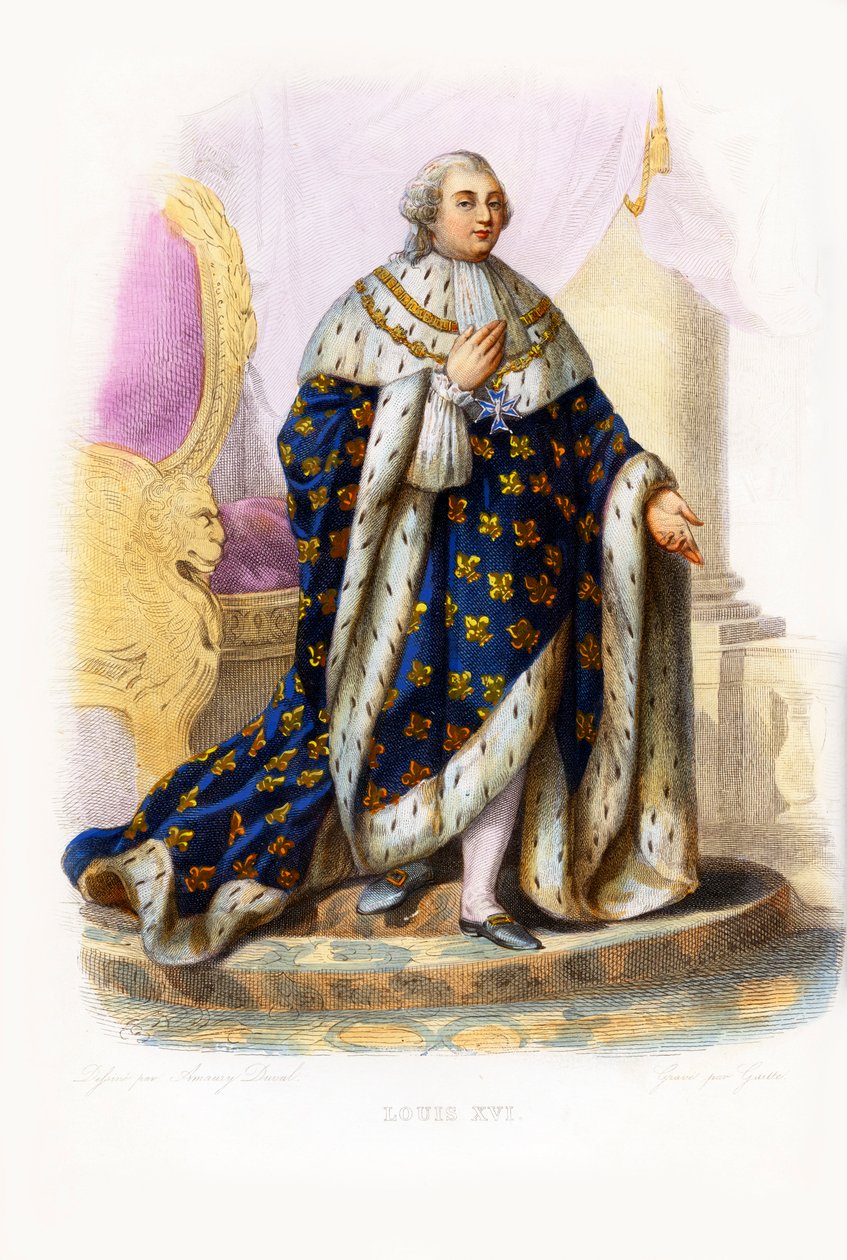 Ludwig XVI, König von Frankreich (Stich) von Bartolome Esteban and studio Murillo