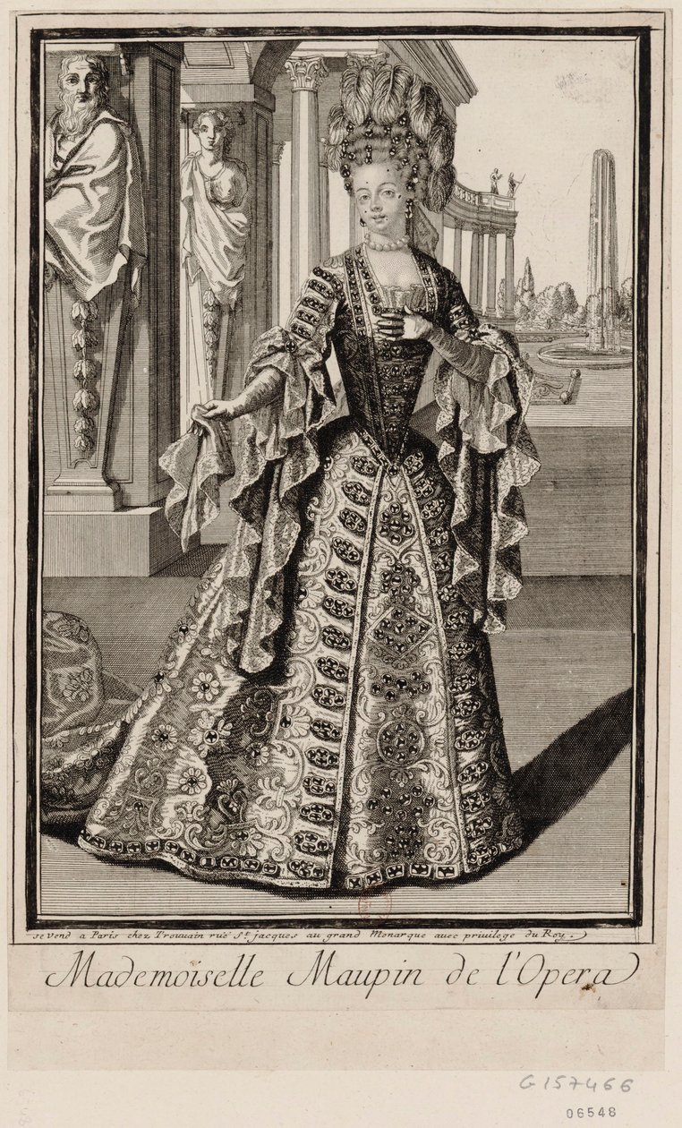 Mademoiselle Maupin der Oper von Unbekannter Künstler