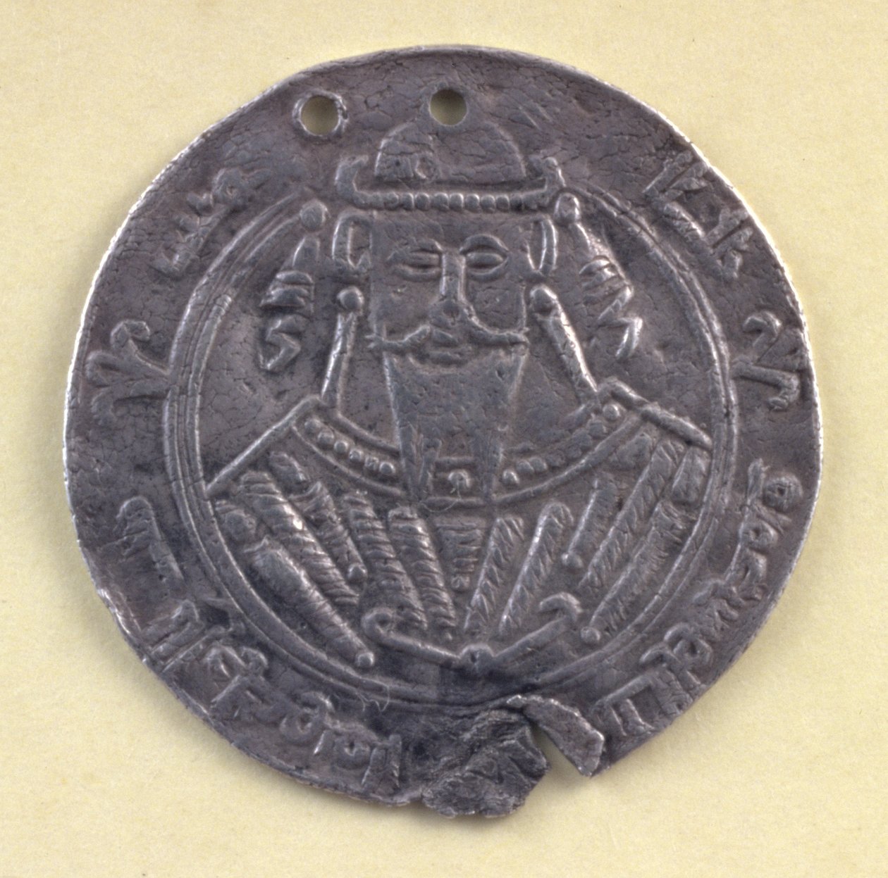 Medaille mit dem Porträt von al-Mutawakkil (822-861), Kalif von Bagdad, 9. Jahrhundert (Silber) von Leopold Blonder