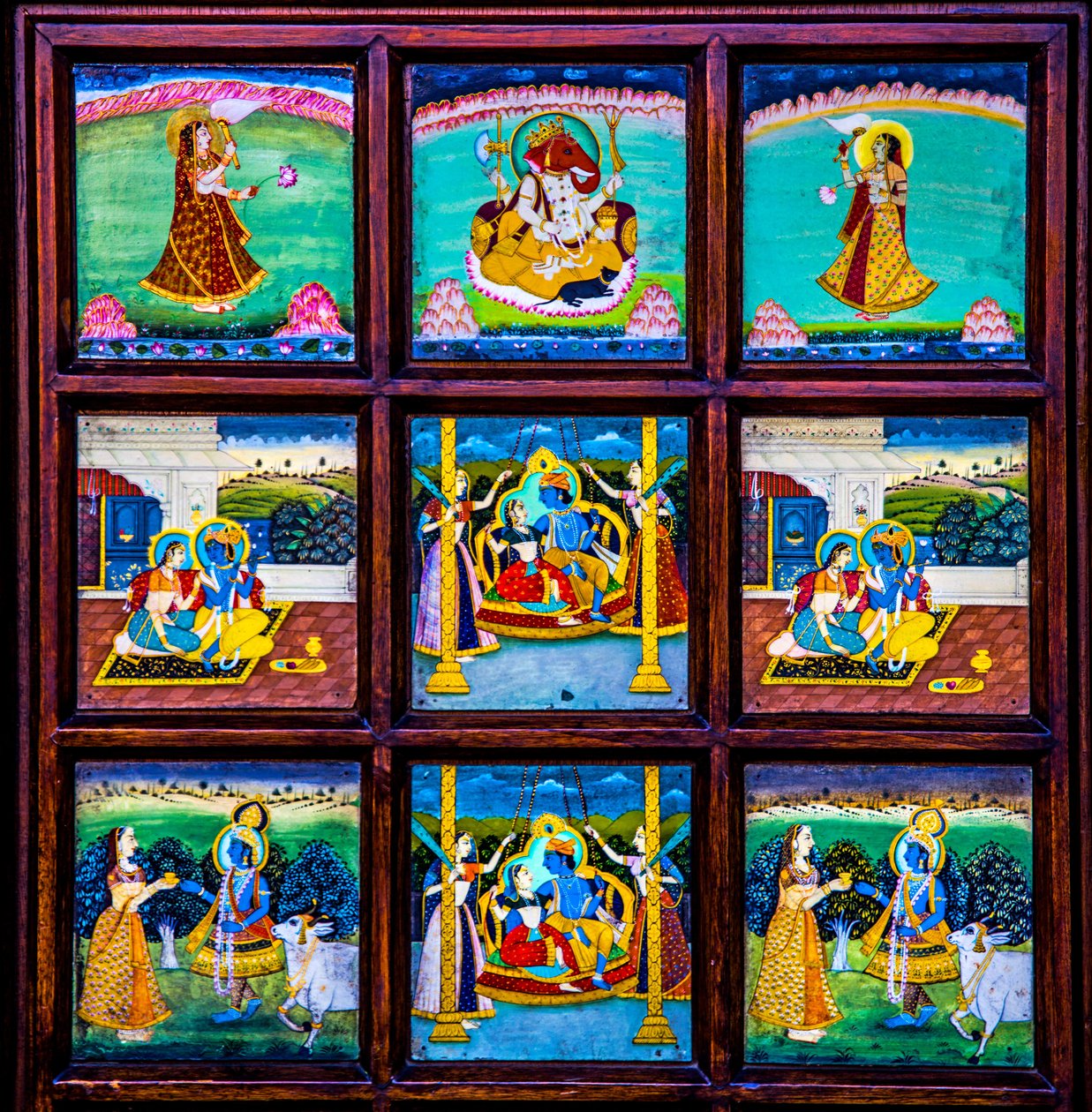 Miniaturmalerei, Kunsthandwerk in Rajasthan, Indien, Asien von Unbekannter Künstler