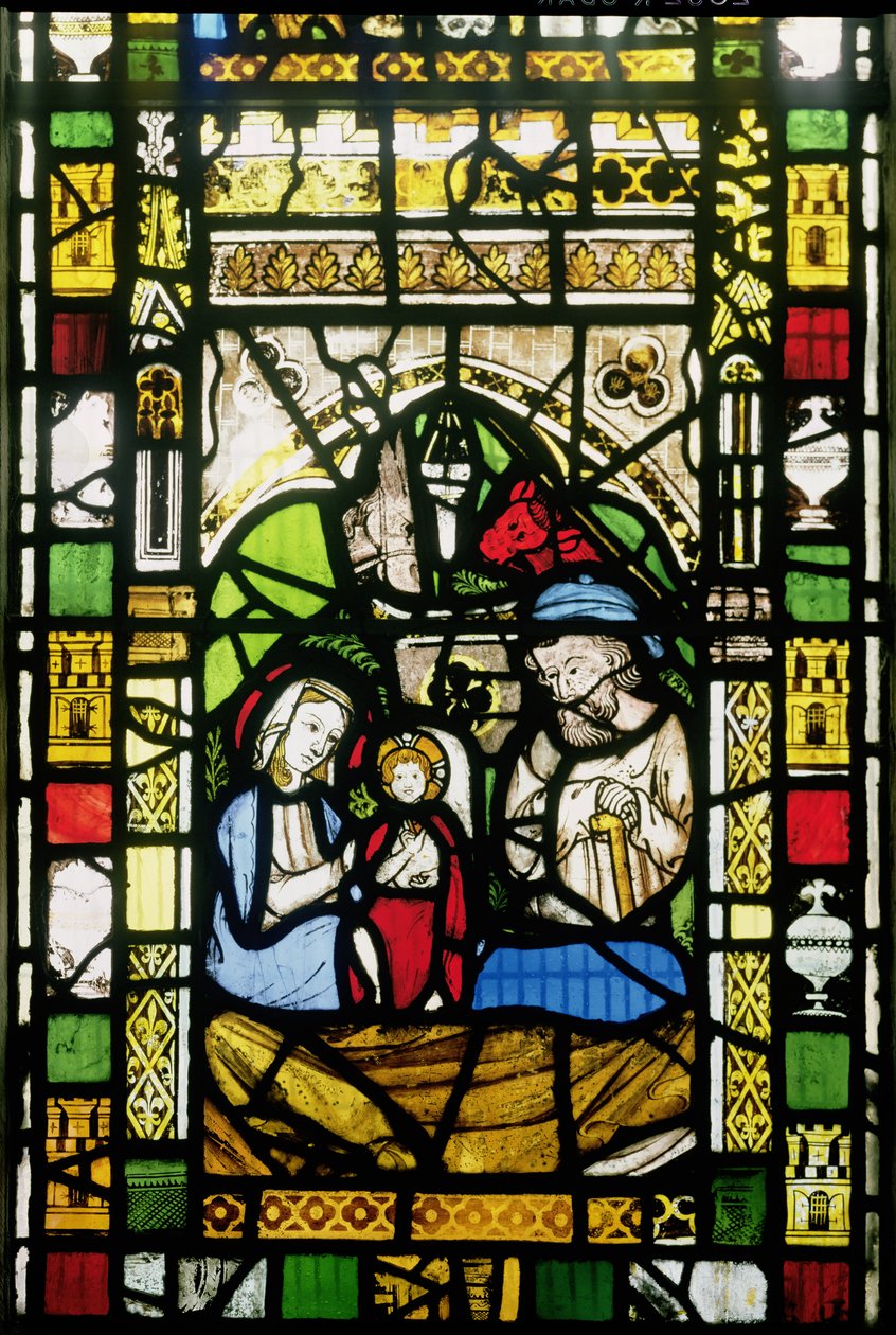 Geburt Christi, Englisch, frühes 14. Jahrhundert (Detail) von Unbekannt