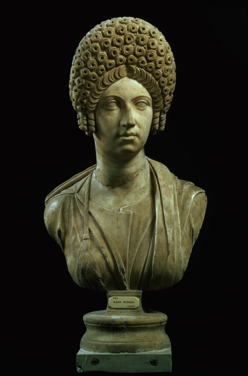 Porträtbüste einer Dame, römisch, flavische Dynastie, ca. 69-96 n. Chr. von Unbekannt