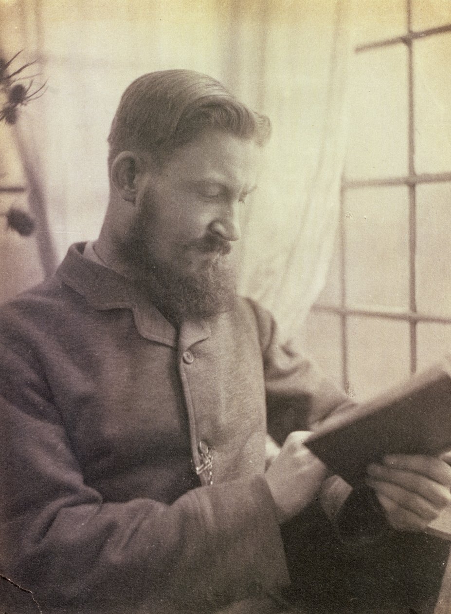 Porträt von George Bernard Shaw (1856-1950) als junger Mann von Unbekannt
