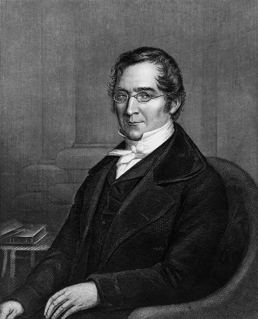 Porträt von Joseph Louis Gay-Lussac (1778-1850), französischer Chemiker und Physiker, Gravur von William M. Timlin