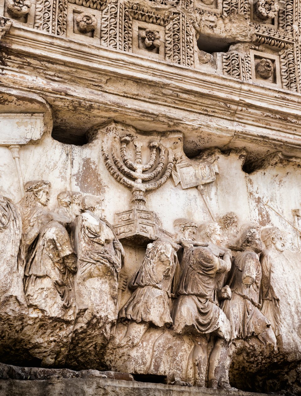 Prozessionspanel am Titusbogen, Römisches Forum, Rom, Italien von Unbekannt