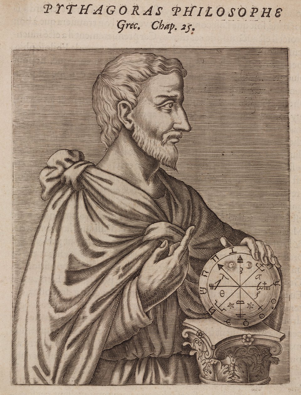 Pythagoras, griechischer Philosoph und Mathematiker, 6. Jahrhundert v. Chr. von Unbekannt