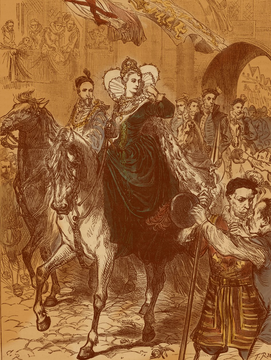 Königin Elisabeth I. zieht in London ein, 23. Dezember 1558 von Unbekannter Künstler