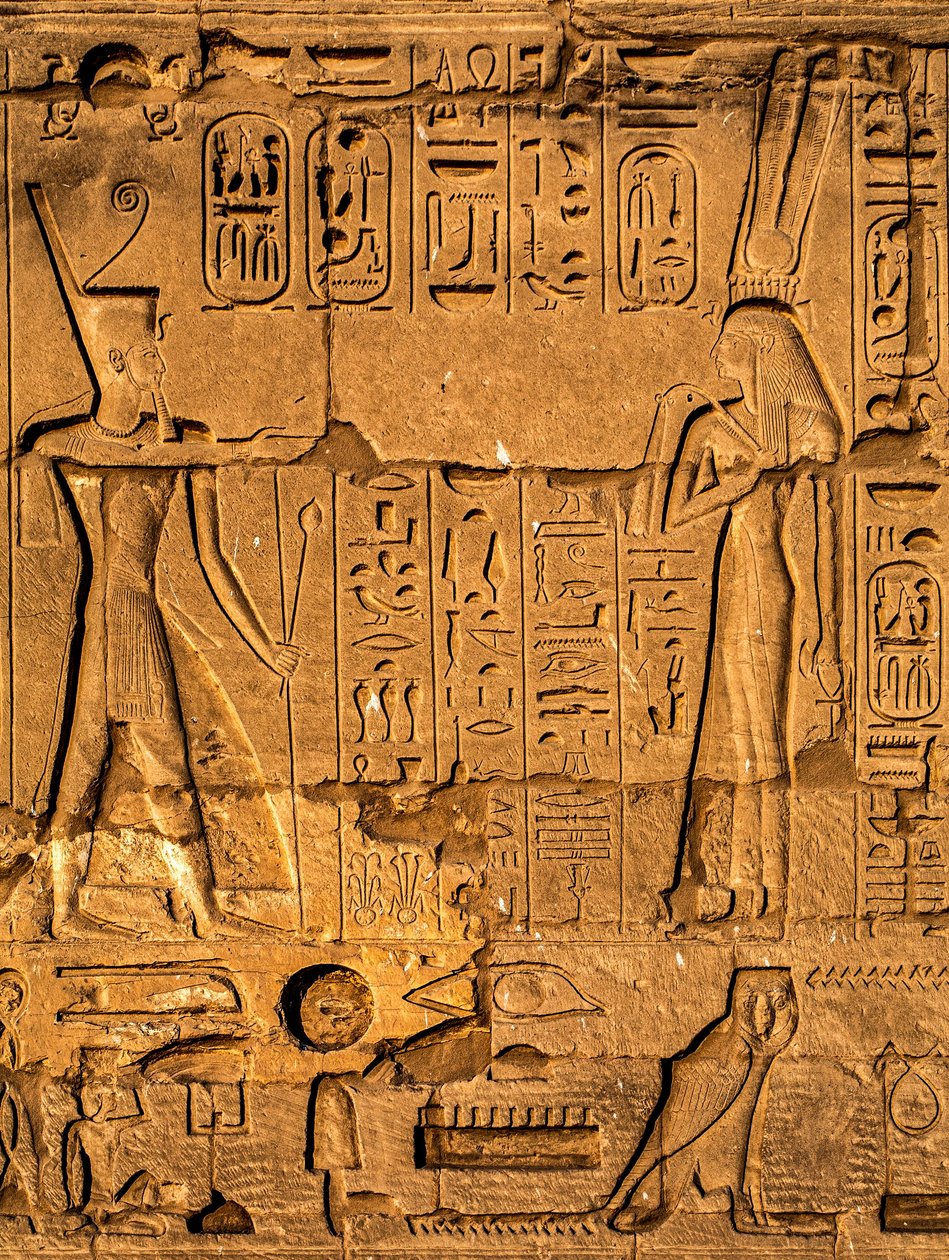Relief, Karnak-Tempel, Luxor, Theben, Ägypten, Afrika (Foto) von Unbekannter Künstler