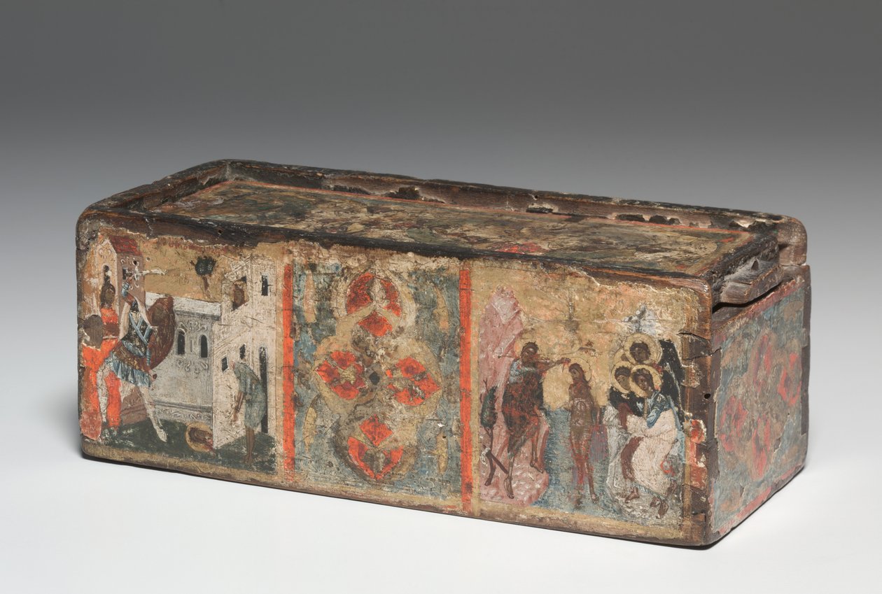 Reliquienkasten mit Szenen aus dem Leben von Johannes dem Täufer, 1300er von Unbekannt