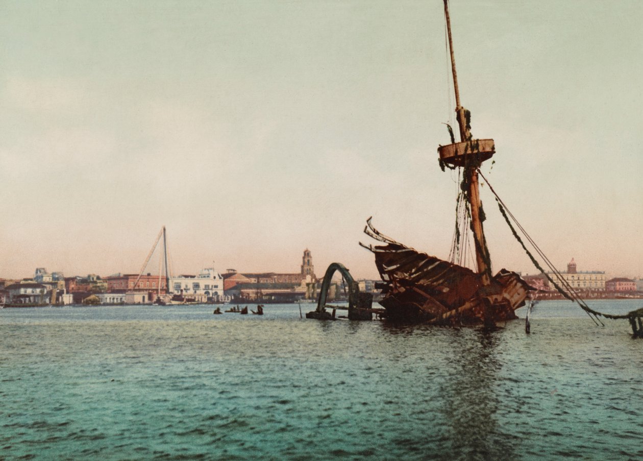 Reste der USS Maine, Havanna von Unbekannt