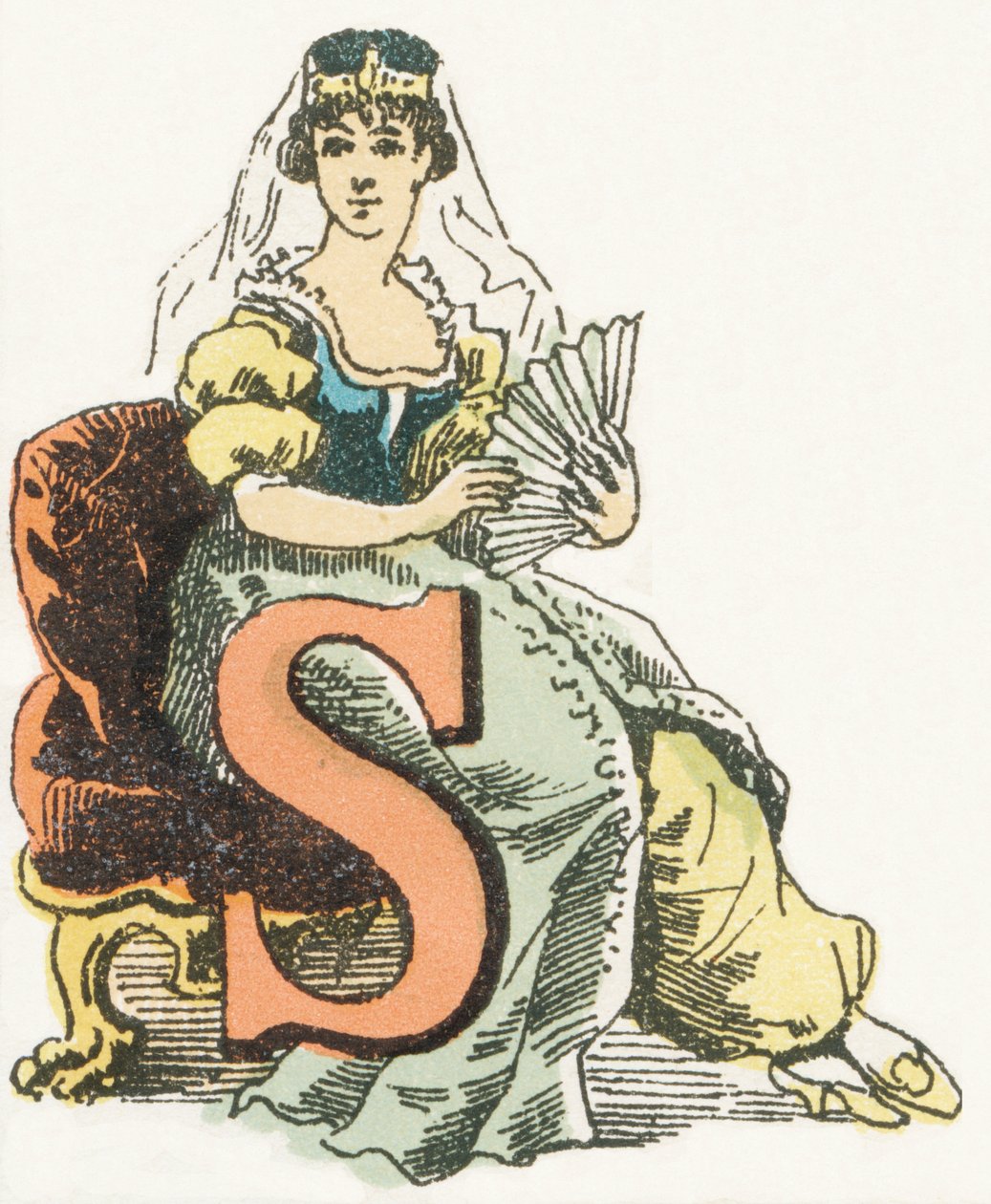 S - Sultanin - Kinderalphabet, Editions Gordinne 1920 von Unbekannt