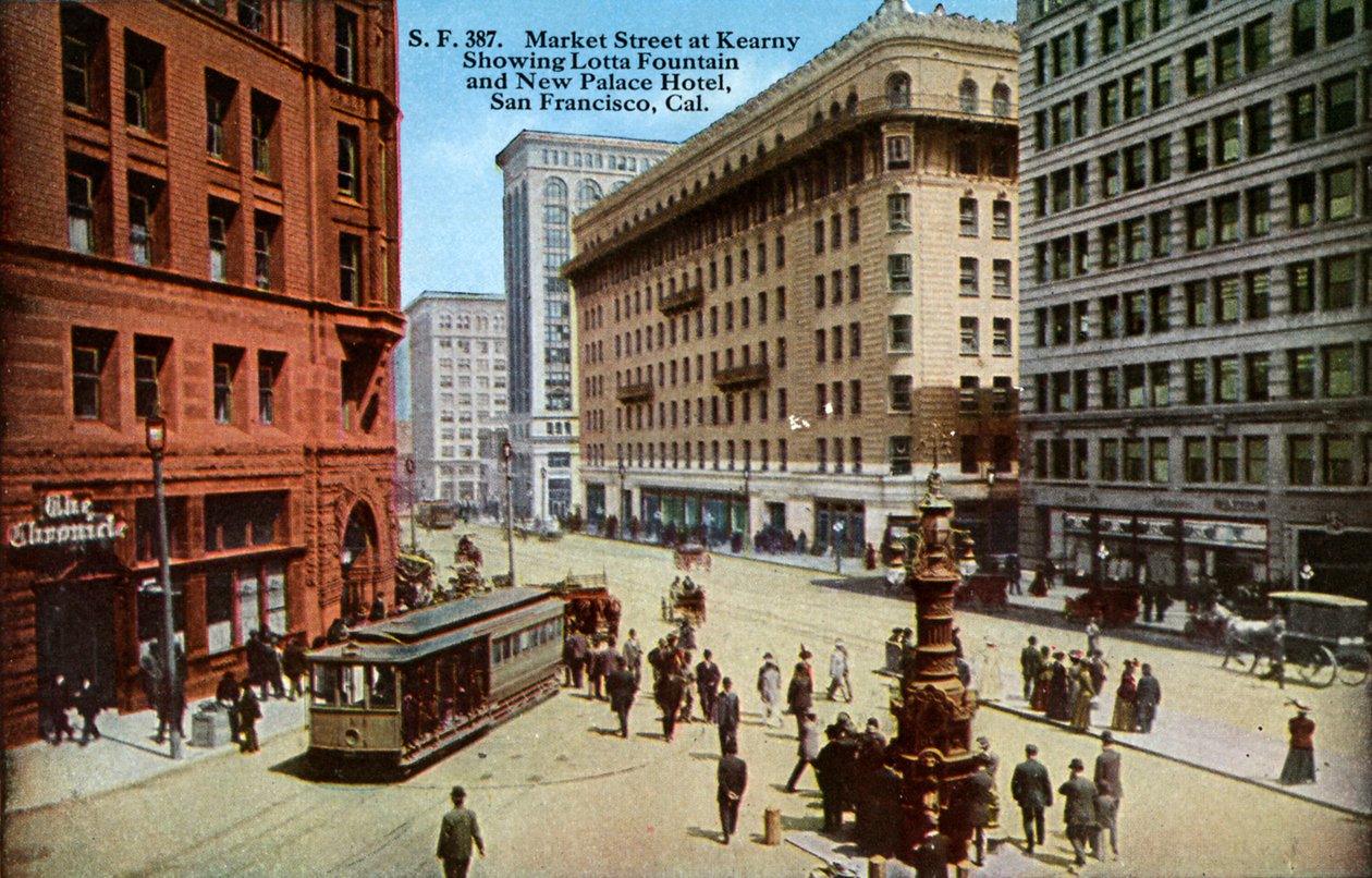 San Francisco: Market Street von Unbekannter Künstler