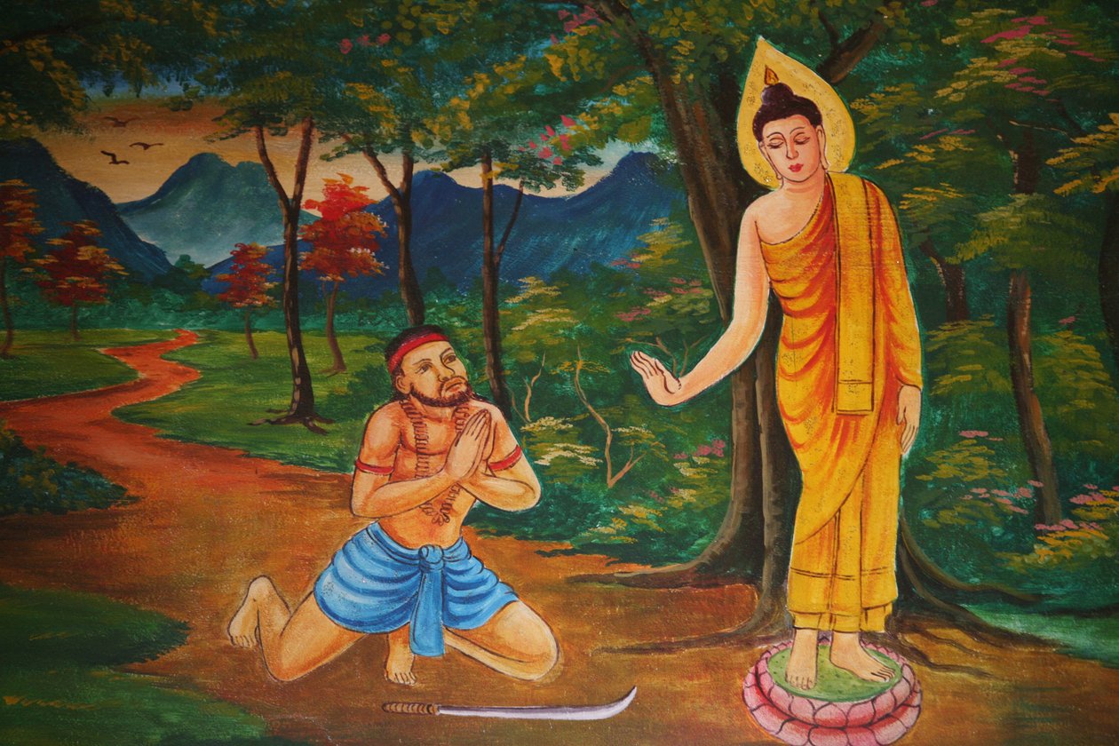 Szene aus dem Leben des Buddha, Vientiane, Laos von Unbekannt