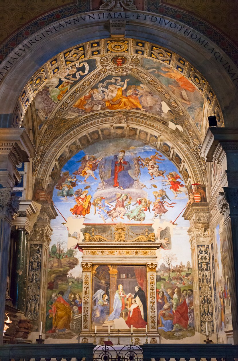 Die Carafa-Kapelle, Santa Maria sopra Minerva, Rom, Italien von Unbekannter Künstler