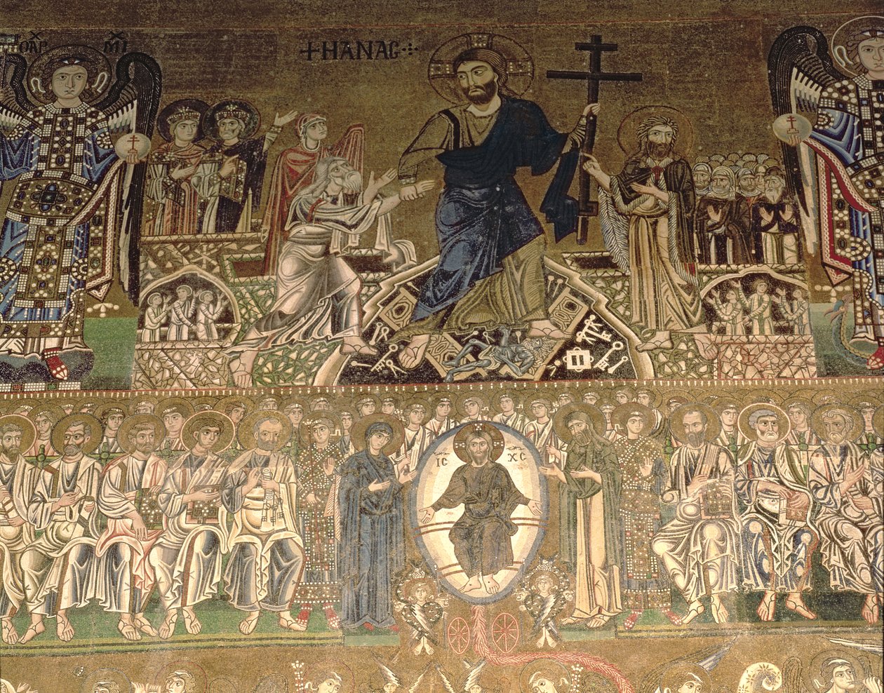 Das Jüngste Gericht, Detail von Christus als Richter von Benjamin Baud