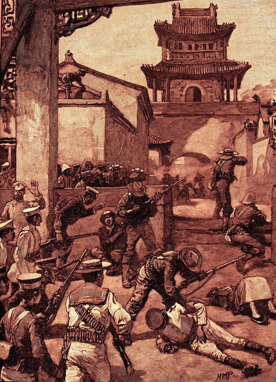 Der Krieg in China: Die Kämpfe bei Tientsin von Unbekannter Künstler
