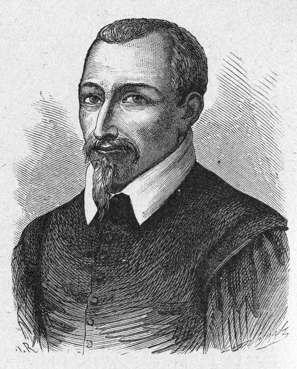 Der Chemiker Olivier de Serres, ca. 1880 (Gravur) von Unbekannter Künstler