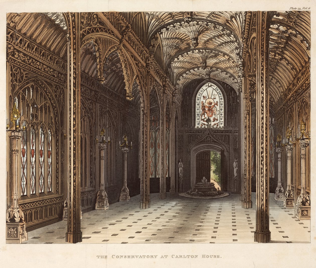Das Konservatorium im Carlton House, Pall Mall, London, ca. 1810 von Unbekannter Künstler