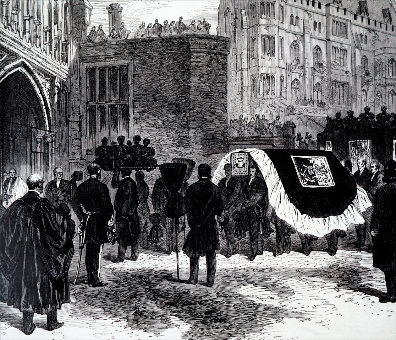 Das Begräbnis von Henry John Temple, 3. Viscount Palmerston von Unbekannt