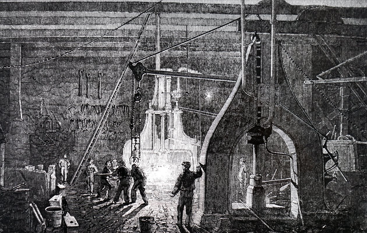 Die Fertigungshalle der Robert Stephenson and Company von Unbekannt