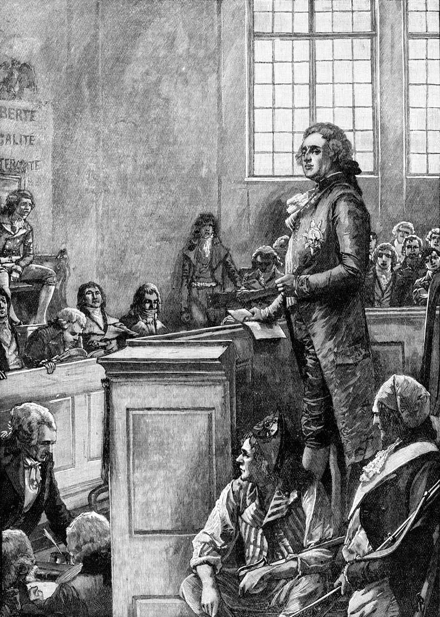 Prozess gegen Ludwig XVI., König von Frankreich von Unbekannter Künstler