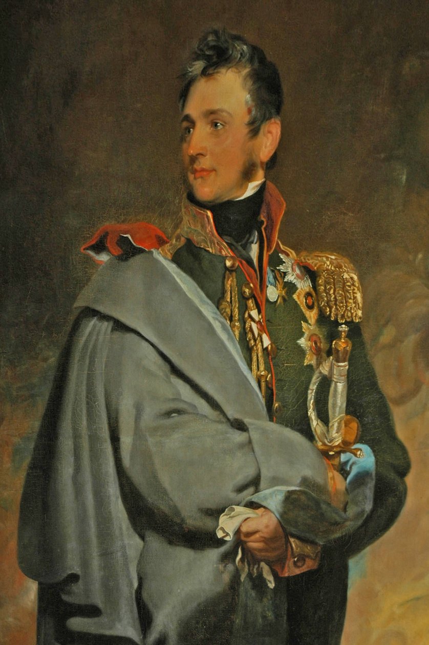 Ukraine, Jalta, Alupka-Palast (1828), Bild von Michail Woronzow, Gouverneur und Erbauer des Palastes von Unbekannter Künstler