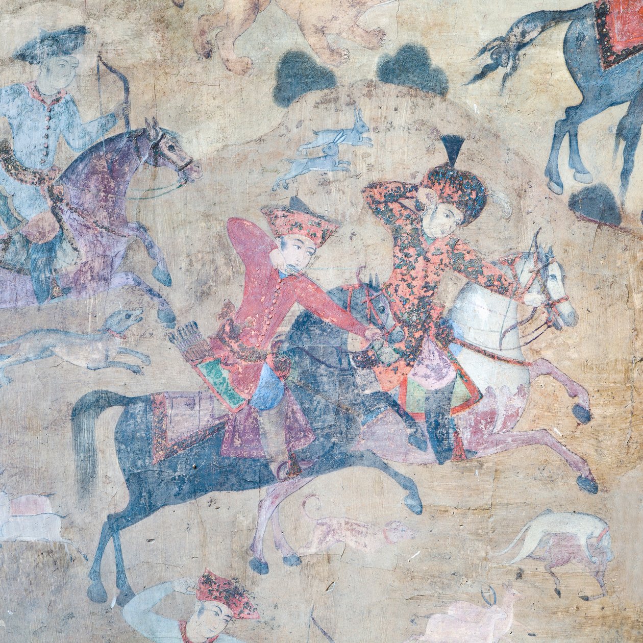 Wandmalereien am Qeysarieh-Portal, Naqsh-e Jahan Imam-Platz, Esfahan, Iran von Unbekannter Künstler