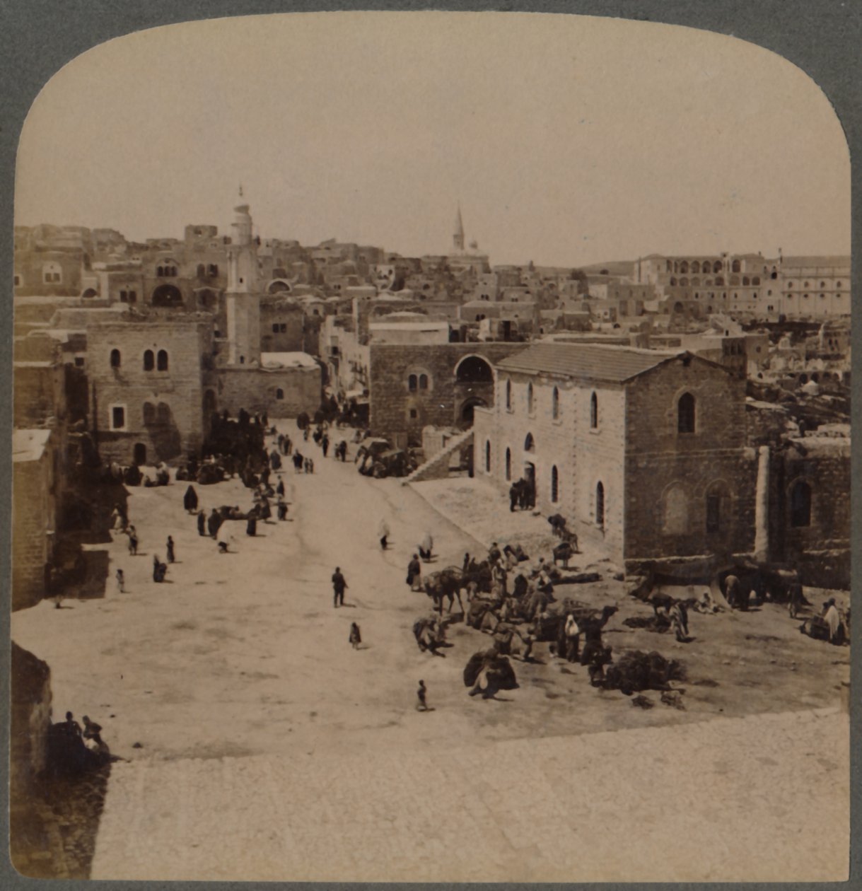 Bethlehem in Judäa, der Geburtsort von Jesus, Palästina, 1896 von Underwood and Underwood