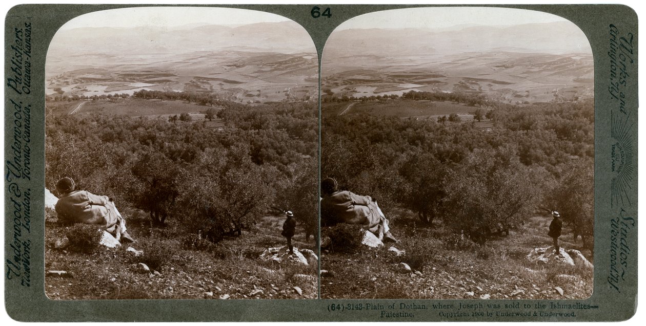 Die Ebene von Dothan, Palästina, 1900 von Underwood and Underwood