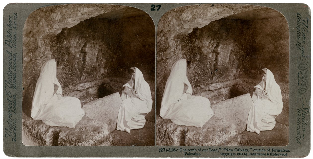 Das Grab Jesu, außerhalb Jerusalems, Palästina, 1904 von Underwood and Underwood