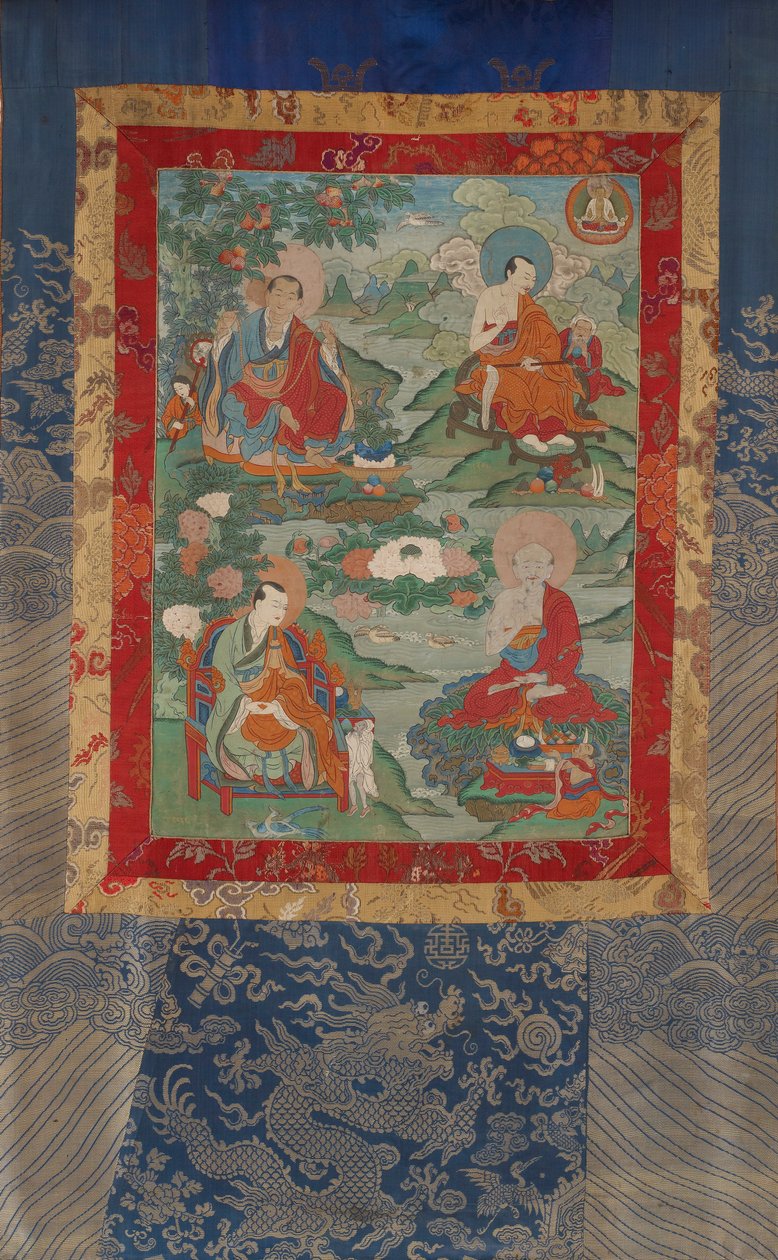 Arhats Kanakavasta, Vajriputra, Kanaka-Bharadvaja von Unknown
