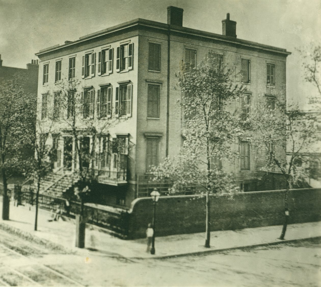 Julia Chouteau Maffitt Residenz. Nordwestliche Ecke der Sixth und Olive Streets von Unknown