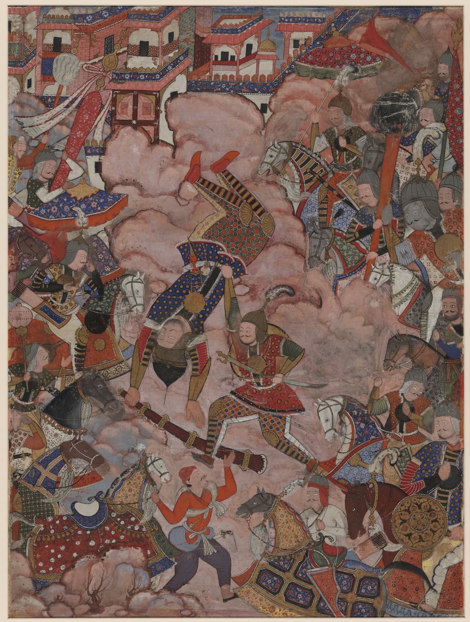 Die Schlacht von Mazandaran von Unknown