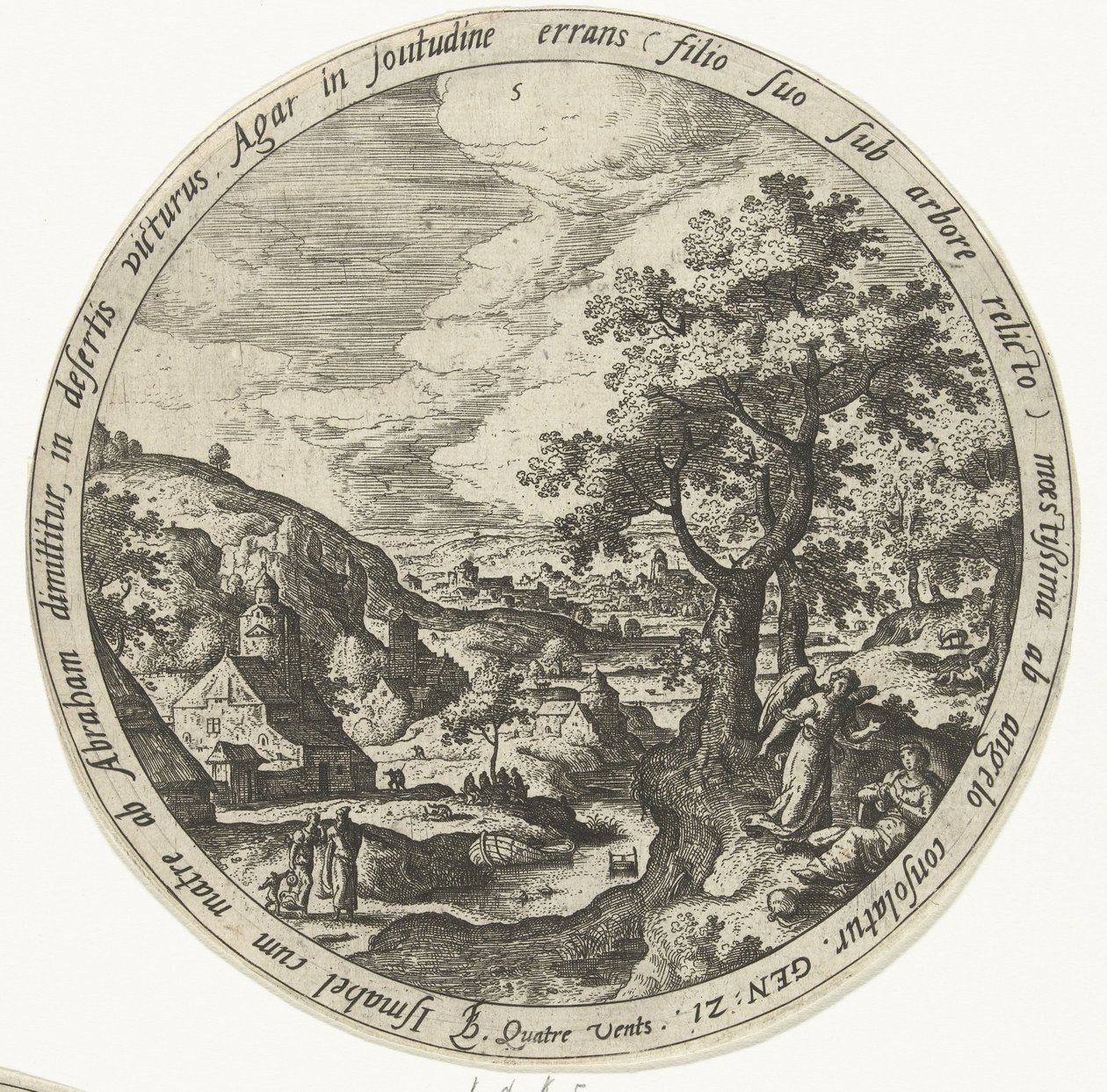 Abraham vertreibt Hagar und Ismael von Unknown