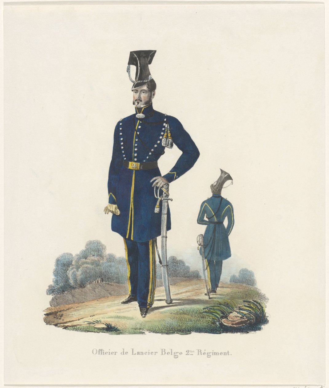 Belgischer Lanzenreiter, 1830 von Unknown