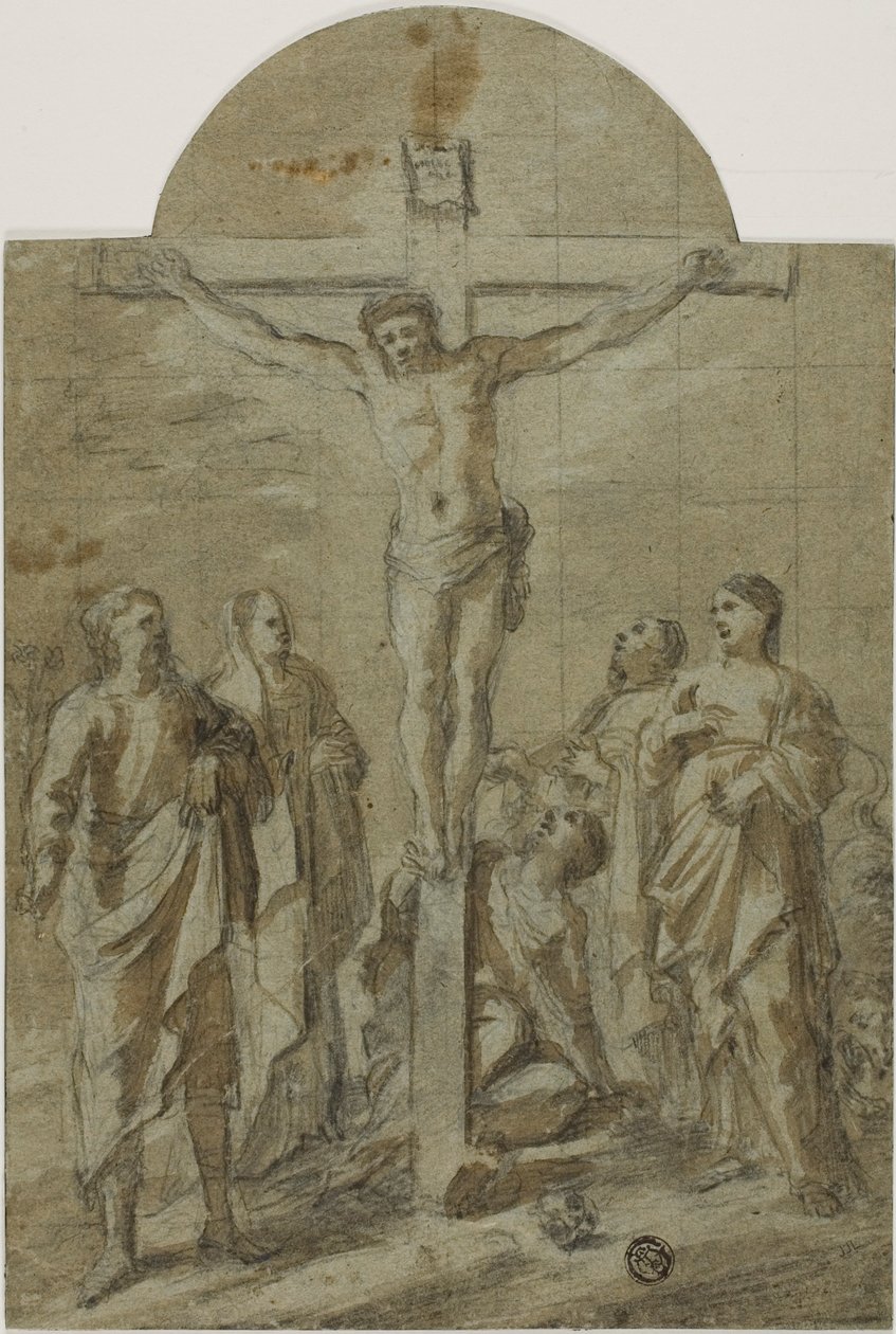 Kreuzigung mit Heiligen von Unknown