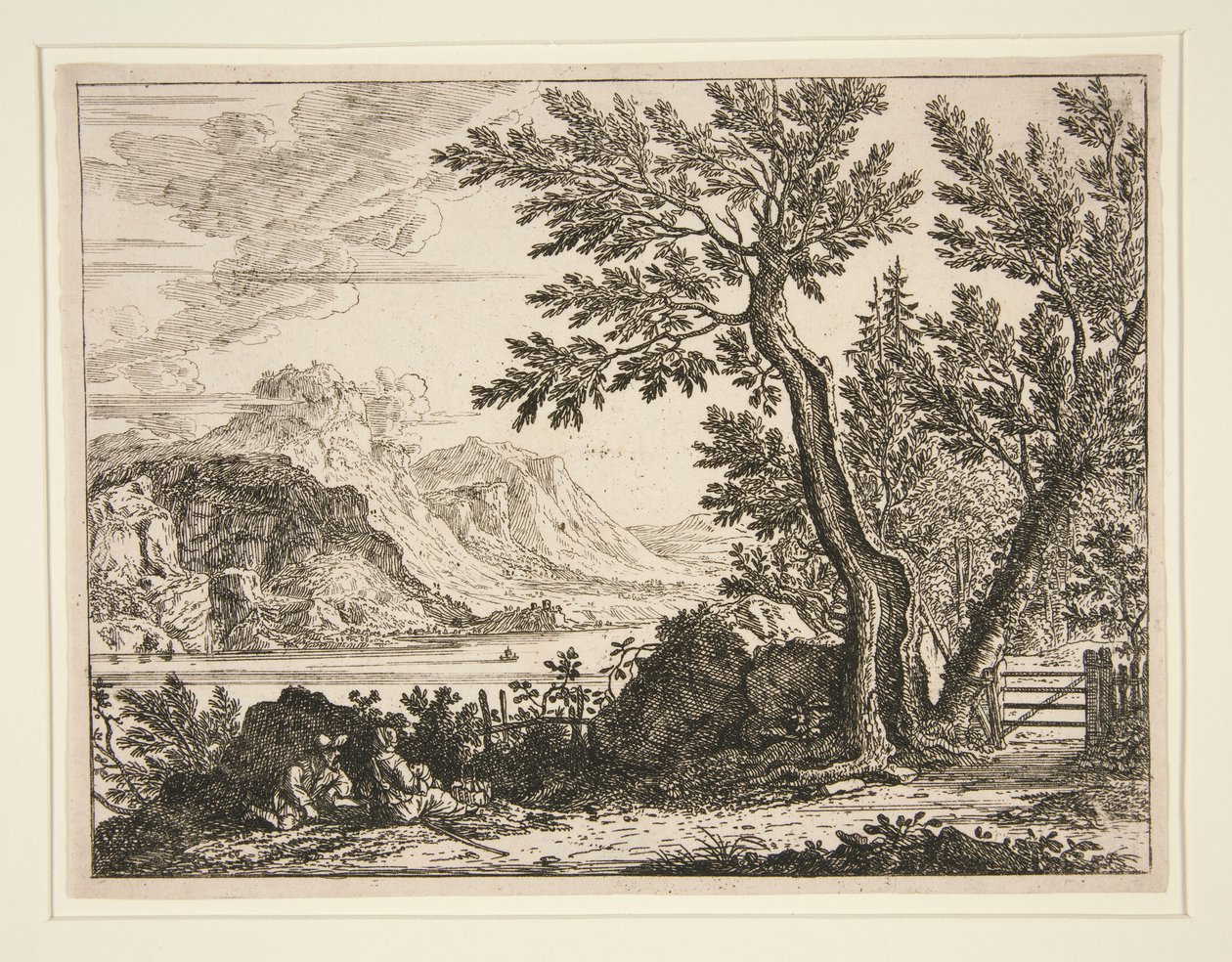 Italienische Landschaft von Unknown