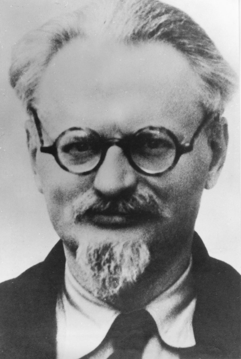 Leo (Lew) Trotzki, russischer Revolutionär, sowjetischer kommunistischer Führer, (1879-1940), in Mexiko, 1936, im Alter von 57 Jahren, mexikanisches Polizeiporträt von Unknown