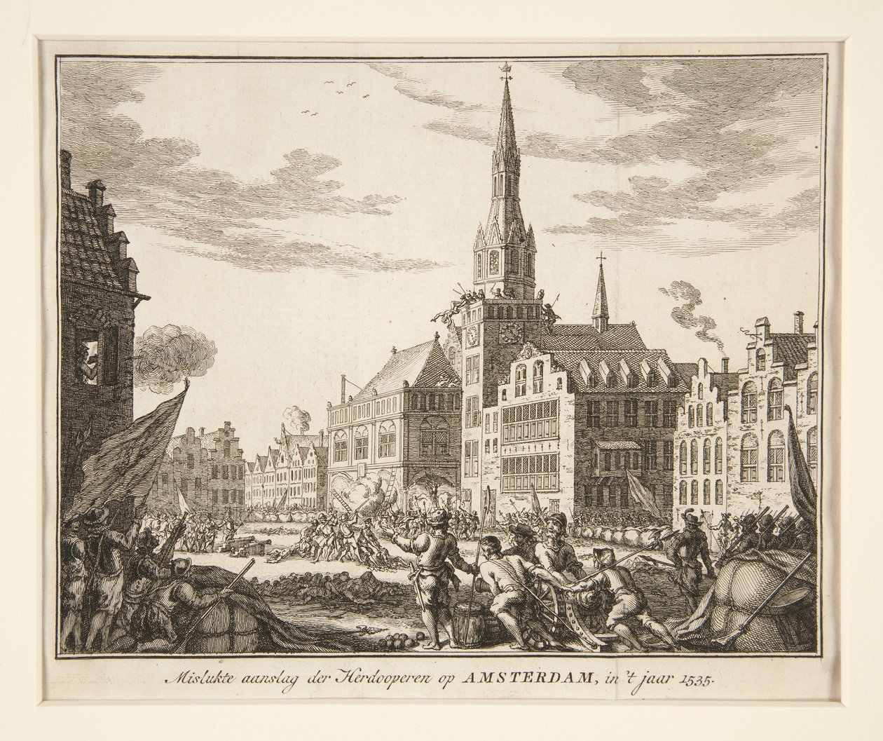 Misslungener Anschlag der Wiedertäufer auf Amsterdam von Unknown