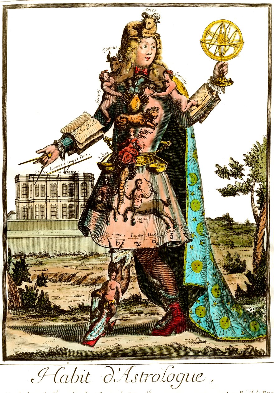 Astrologenanzug aus dem 17. Jahrhundert. Private Sammlung. von Unknown artist