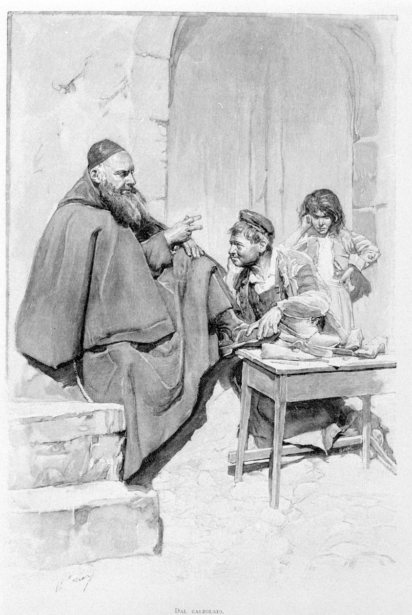 Ein Schuster in Sizilien im Jahr 1870 von Unknown artist