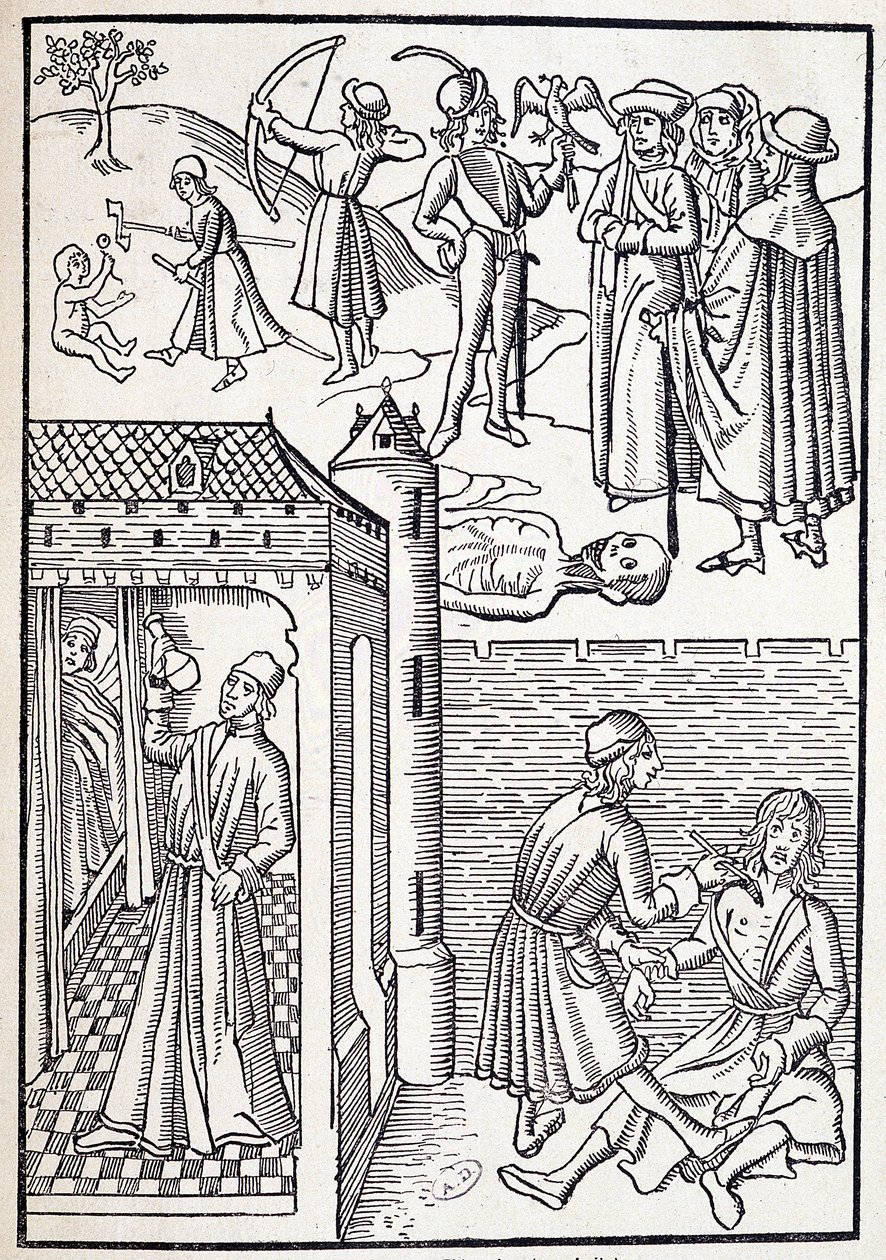 Ein Urologe und Chirurg im 15. Jahrhundert von Unknown artist