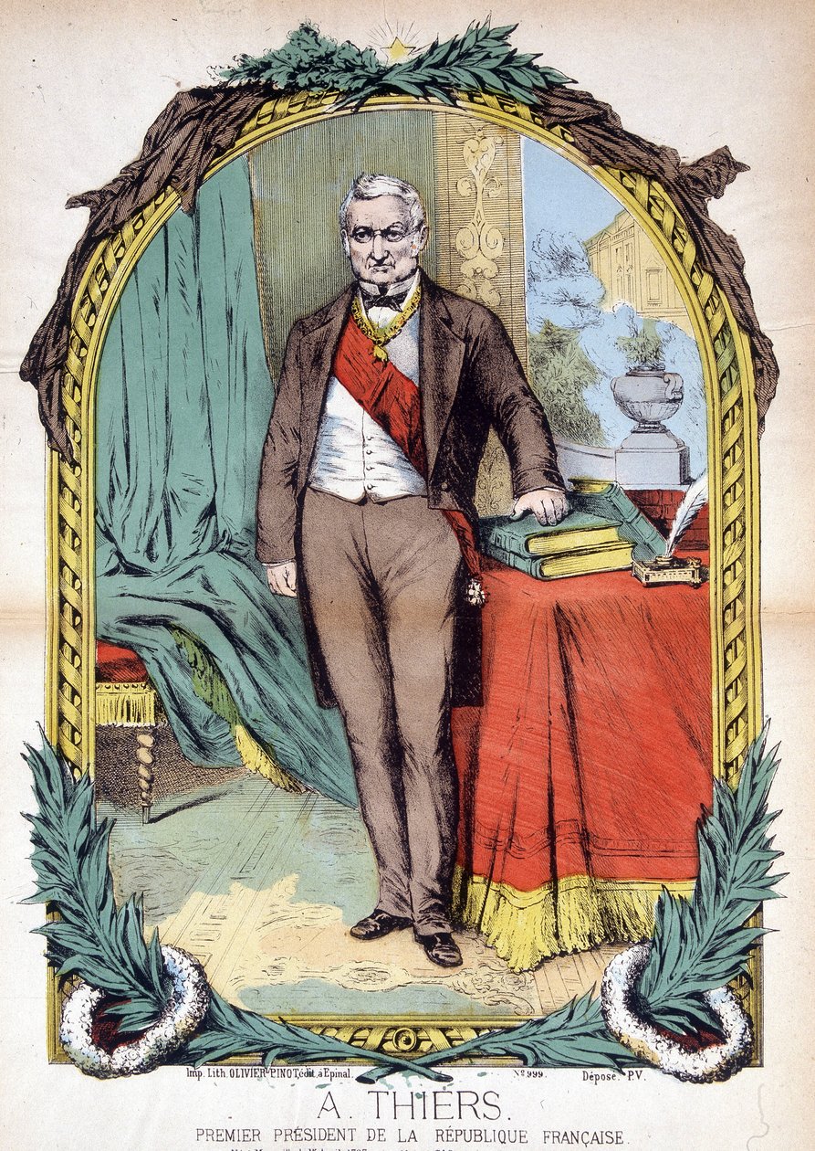 Adolphe Thiers (1797-1877), französischer Politiker, Journalist und Historiker. von Unknown artist